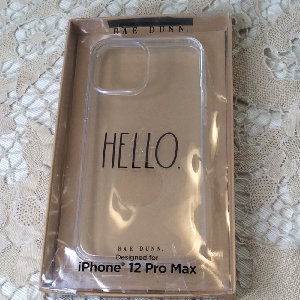 Rae Dunn iPhone 12 Pro Max case - Hello